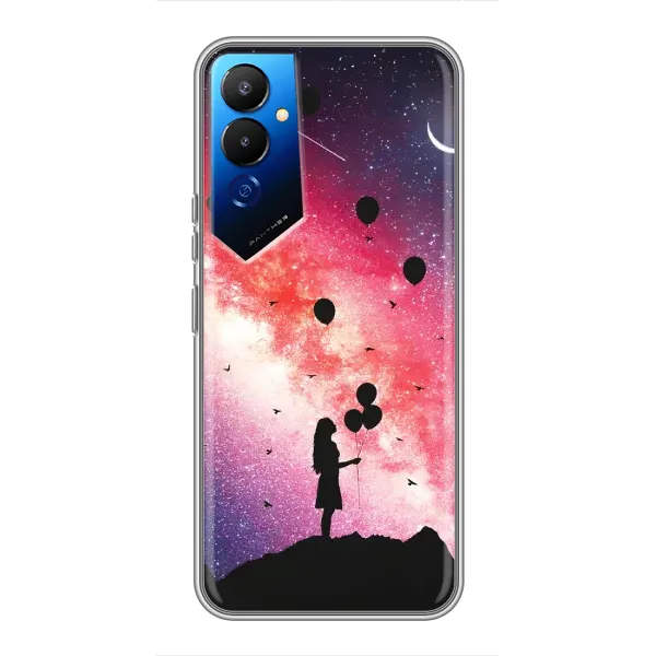 Чехол с принтом «С шариками» для TECNO POVA 4 (LG7n)