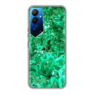 Мраморний чехол на Tecno POVA 4 (LG7n) (VPrint) (Салатовий Мрамор)