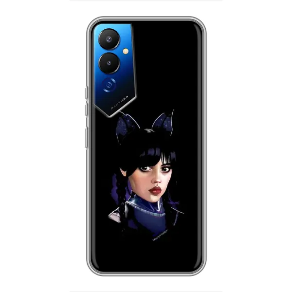 Чохол з принтом «серйозна Венздей» для TECNO POVA 4 (LG7n)
