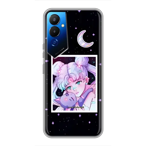 Чехол с принтом «Сейлор Мун» для TECNO POVA 4 (LG7n)