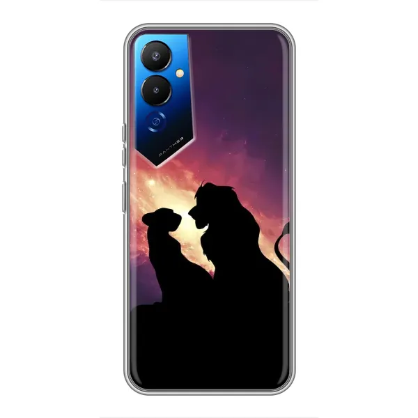 Чохол з принтом «Силует Сімба і Налу» для TECNO POVA 4 (LG7n)