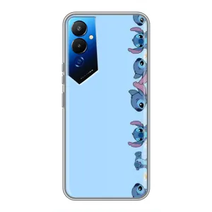 Чехол с принтом Стич на TECNO POVA 4 (LG7n) (Стич фон)