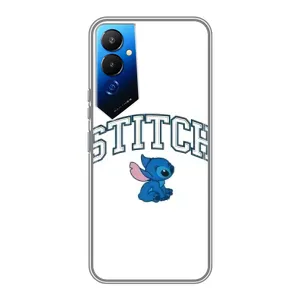 Чехол с принтом Стич на TECNO POVA 4 (LG7n) (Стич лого)