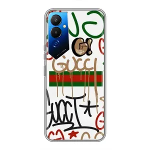 Бренднові Чохли для Tecno POVA 4 (LG7n) - (PREMIUMPrint) (Стиль GUUCI)