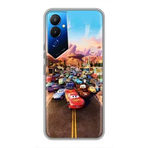 Силіконовий чохол Маквін для Tecno POVA 4 (LG7n) (Тачки на трасі)
