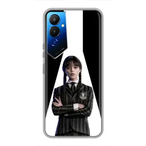 Чохли Венсдей на Tecno POVA 4 (LG7n) Уенсдей (AlphaPrint) (W-Wednesday)
