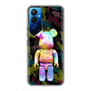 Чохли для Tecno POVA 4 (LG7n) - Bearbrick Louis Vuitton (PREMIUMPrint) (Яскравий Bearbrick)