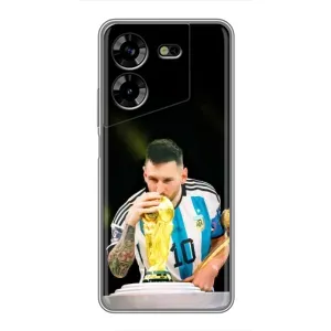Чехлы для Tecno POVA 5 (LG7n) (Leo чемпион) (AlphaPrint) (Кубок Месси)