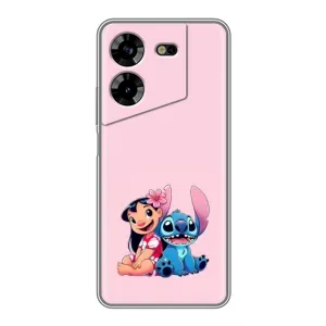 Чехол с принтом Стич на TECNO POVA 5 (LG7n) (Лило и Стич)