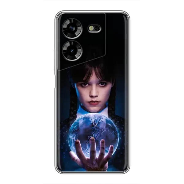 Чехол с принтом «Магическая сфера Уэнздей» для TECNO POVA 5 (LG7n)