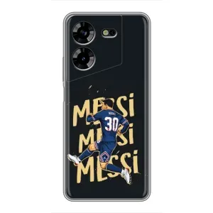 Чехлы для Tecno POVA 5 (LG7n) (Leo чемпион) (AlphaPrint) (Messi ПСЖ)