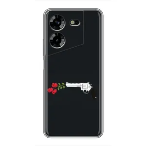 Чехлы (ART) Цветы на Tecno POVA 5 (LG7n) (VPrint) (Неочікувані квіти)