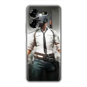 Чехол PUBG для Техно ПОВА 5 (AlphaPrint)