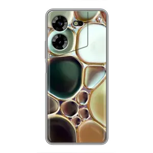 Мраморний чехол на Tecno POVA 5 (LG7n) (VPrint) (Радужний Мрамор)