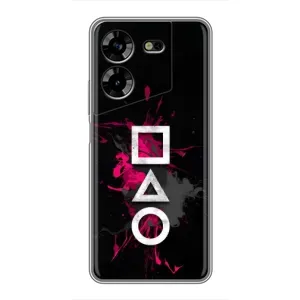 Чохол Гра в кальмара для Tecno POVA 5 (LG7n) (Символи Гра кальмара)