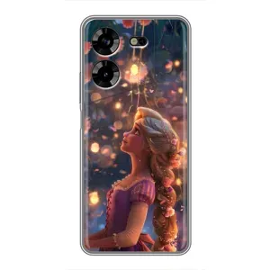 Чохол Рапунцель для Tecno POVA 5 (LG7n) (Рапунцель ліхтарики)