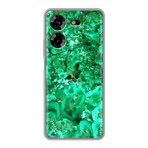 Мраморний чехол на Tecno POVA 5 (LG7n) (VPrint) (Салатовий Мрамор)