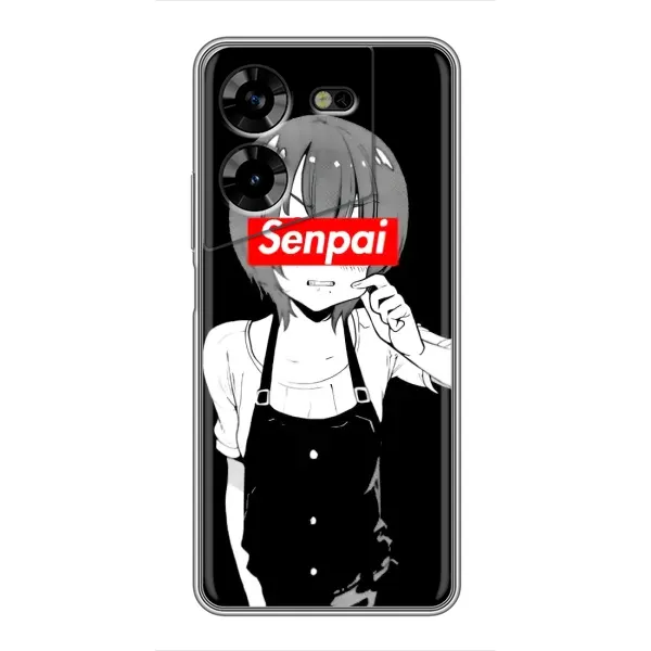 Чехол с принтом «Senpai» для TECNO POVA 5 (LG7n)