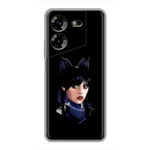 Чехлы Венсдей на Tecno POVA 5 (LG7n) Уэнсдей (AlphaPrint)