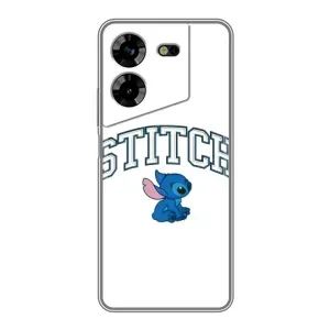 Чехол с принтом Стич на TECNO POVA 5 (LG7n) (Стич лого)