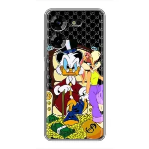 Чехли для Tecno POVA 5 (LG7n) - Скрудж МакДак Louis Vuitton (PREMIUMPrint) (Стильна Утка)