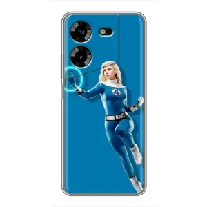 Чохол з принтом Фантастична четвірка для Tecno POVA 5 (LG7n) (Сью Сторм політ)