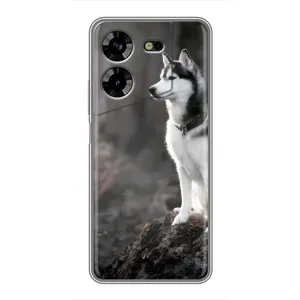 Чехол с Хаски для Tecno POVA 5 (LG7n) - (AlphaPrint) (Верный пес)