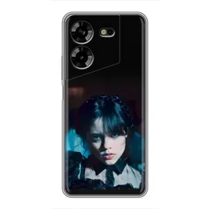 Чохли Венсдей на Tecno POVA 5 (LG7n) Уенсдей (AlphaPrint) (погляд Венздей)