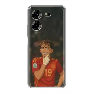 Чохол з футболістом Ламін Ямаль Tecno POVA 5 (LG7n) (Ямаль аніме)
