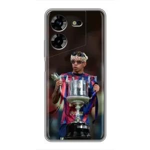 Чохол з футболістом Ламін Ямаль Tecno POVA 5 (LG7n) (Ямаль з кубком)