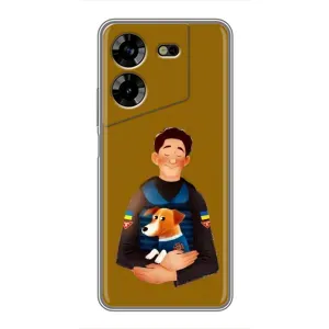 Чохли з картинкою собаки Патрон для Tecno POVA 5 (LG7n) (AlphaPrint) (ЗСУ Патрон)