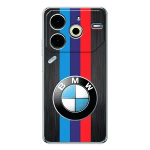 Чехол для Пова 6 Нео 5Джи - с принтом БМВ (AlphaPrint) (Лого BMW)