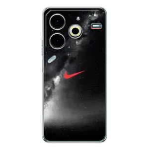 Чехол для Tecno Pova 6 Neo 5G - с принтом Найк (AlphaPrint) (Найк красный)