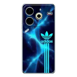 Чехлы Адидас для Tecno Pova 6 Neo 5G (AlphaPrint) (Синий Адидас)