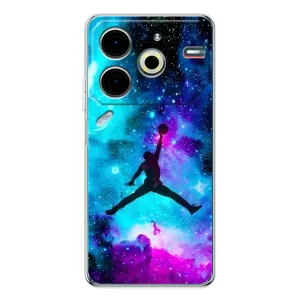 Чехлы для Tecno Pova 6 Neo 5G - с картинкой JORDAN (AlphaPrint) (Яркий Джордан)