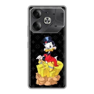 Чехли для Tecno Pova 6 - Скрудж МакДак Louis Vuitton (PREMIUMPrint) (Богатство Макдака)