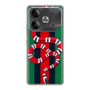 Чохли  GUCCI для ТЕКНО Pоva 6 (AlphaPrint) (Gucci змія)