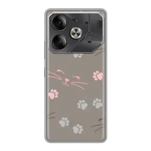 Чохол з малюнком кіт на Tecno Pova 6 (Лапи і вуса)