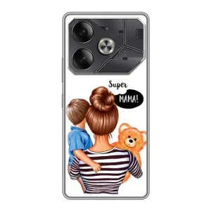 Чохол з друком для Tecno Pova 6 - (Мама з дитинкою) (AlphaPrint) (Мама з синочком)