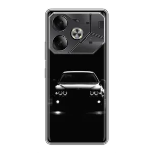 Чехол для Техно Пова 6 - с принтом БМВ (AlphaPrint) (Машина BMW)
