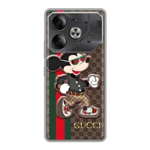 Чохли  GUCCI для ТЕКНО Pоva 6 (AlphaPrint) (Маус Гуччі)