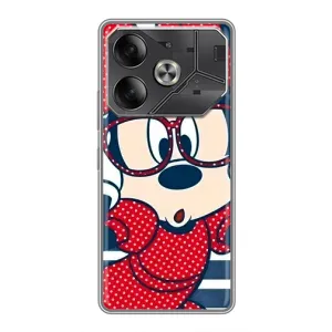 Міккі Маус чохол для Tecno Pova 6 (AlphaPrint - Мультяшні) (Маус в окулярах)