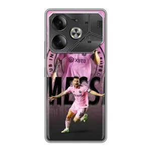 Чохли для ТЕКНО Pоva 6 - Лео Мессі Маямі (Messi Miami)