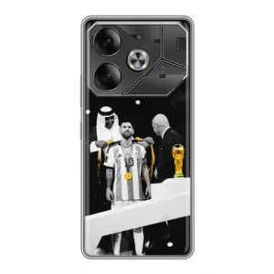 Чохли для Tecno Pova 6 (Leo чемпіон) (AlphaPrint) (Мессі коронований)