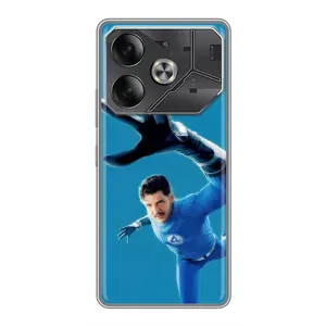 Чехол с принтом Фантастическая четверка для Tecno Pova 6 (Мистер Фантастик супергерой)
