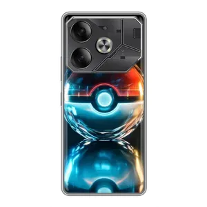 Чохол з Пікачу на Tecno Pova 6 (М'яч Пікачу)