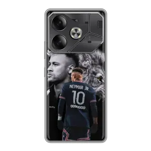 Чохол Неймар для Tecno Pova 6 (AlphaPrint) (Неймар Лев)