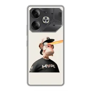 Чохли з Мавпами NFT для Tecno Pova 6 (AlphaPrint) (мавпа NFT в окулярах)