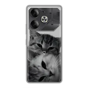 Чохол з малюнком кіт на Tecno Pova 6 (Пара котів)