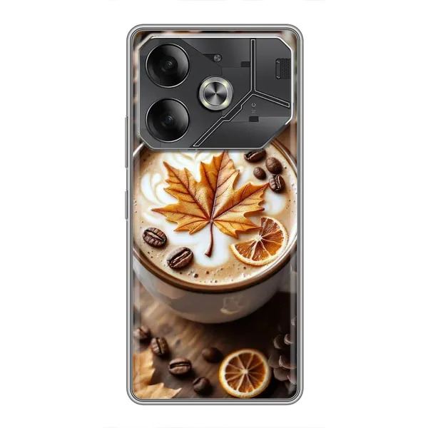 Чехол с принтом «Пряный кофе» для TECNO Pova 6